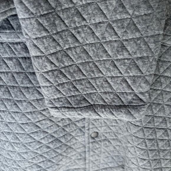 NWT Civil Society Bennett Quilted Shirt Heather Gray XL - Picture 8 of 10